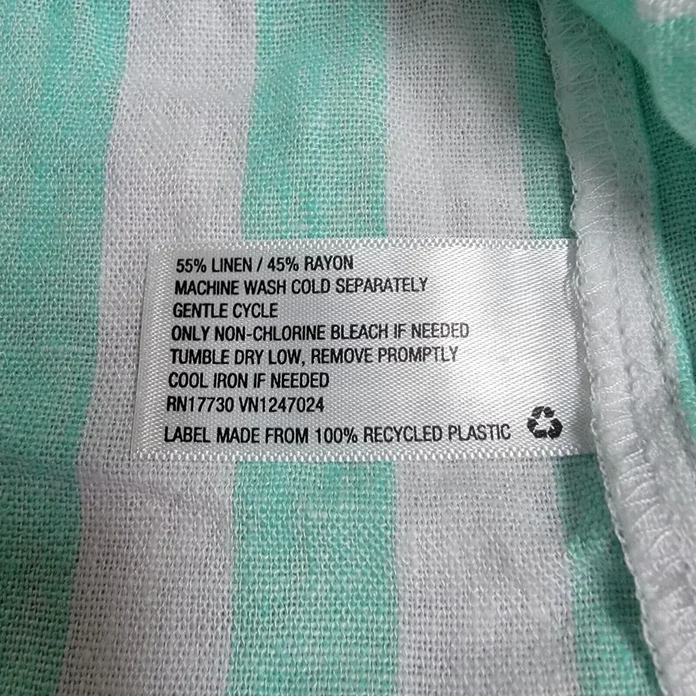 Stoney Clover Lane X Target Green Striped Tie Strap Tank Top Size Medium - Picture 6 of 9